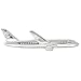 MENDEPOT Novelty Silver Tone Airplane Tie Clip with Box Aircraft Plane Airline Tie Clip