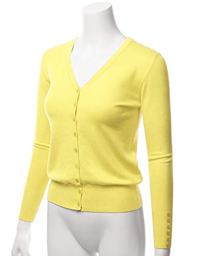 Image of LALABEE Women's V-Neck Long Sleeve Button Down Sweater Cardigan Soft Knit(S-XXL)