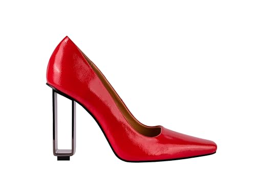 Ninety Union Pandora Geometric Metal Heel Pump