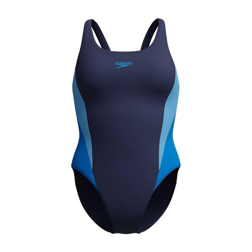 Maillot de bain Speedo Colourblock 2.0 femme bleu résistant au chlore