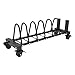 kowaku Barbell Rack Plate Stand Sturdy Commercial Gym Barbell Plate Workout Fitness Dumbbell Stand Barbells Storage Rack, L Swivel Casters
