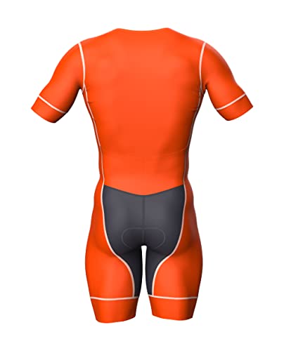 Zimco Triathlon Tri Suit – Traje masculino clássico de manga curta, fato de corrida, triatlo, aero,