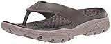 Skechers Men's Foamies Creston Ultra - Island Cove Flip-Flop, Taupe, 12