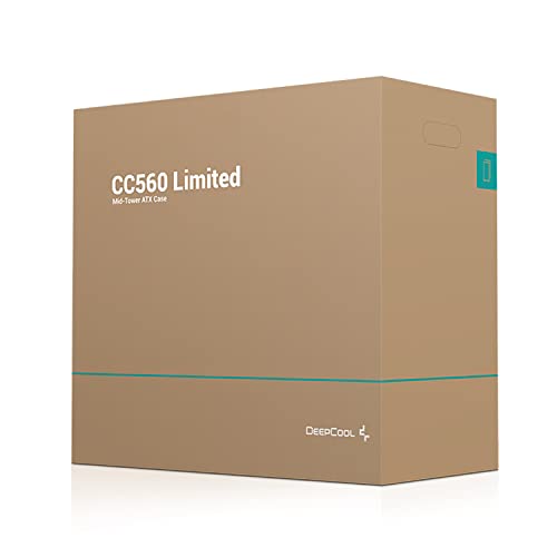 Gabinete Gamer DeepCool CC560 (Mid Tower, Lateral em Vidro, 1xUSB 3.0, 1xUSB2.0)