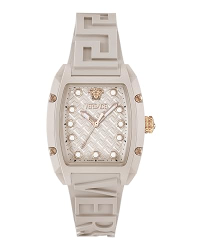 Versace Analog White Dial Women's Watch-VE0N00225