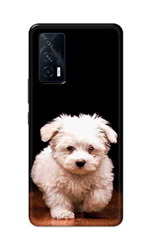 Image of PRINTFIDAA� Printed Hard Back Cover Case for Vivo iQOO 7 5G Back Cover (Puppy Dog) -2808