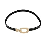 SWOOMEY Collana Nera Donna in Cuoio Choker Corta Elegante e Facile da Indossare, Collare alla Moda per Party e Banchetto