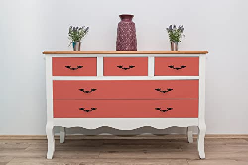 Lámina adhesiva 100x50cm naranja pastel: vinilo resistente para cómoda 5