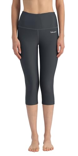 Image of Ubestyle UPF 50+ High Waist Women's Yoga Capri Leggings Swimming Tights Sun Protective