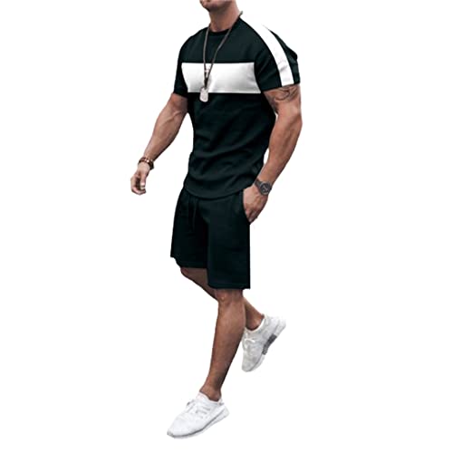 T-shirt court homme style 3D et short costume d'été contre la chaleur en taille XXXL