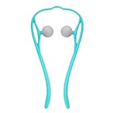 Masajeador de cuello Shiatsu, masajeador de cuello y espalda Shiatsu, masajeador de hombros portátil, masajeador muscular manual, rodillo de cuello ligero con punto de activación de tejido profundo