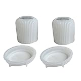 Multiuso: lo stampo per container a lume di candela è perfetto per progetti artigianali, portabandini, ciotola, deposito di gioielli, cena, arte in resina, decorazione per casa, ecc.