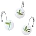DS BATH Maria Shower Curtain Hooks,Flying Birds Bathroom Curtain Hooks,Decorative Hooks for Shower Curtains,Set of 12