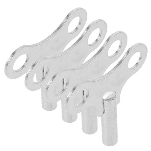 BAZEITFLOW 4 Piezas Llave de Cuerda para Reloj Antiguo Herramienta Mecánica para Reparación Diseño Metálico Resistente y Tamaño Compacto para Uso en Talleres