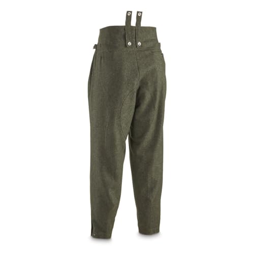 HQ ISSUE Reproduction German Military M43 Wool Pants, New Medium Olive Green