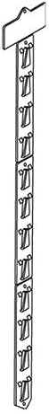 Direct Bazaar Fast Load Merchandising Strip with Header, 12 Clip Strips/Length: 61cm