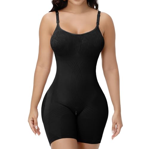 Image of SHAPESHE Shapewear for Women Faja Colombianas Moldeadoras Seamless Bodysuit | Built In Underwire, Short with Nipple Cover,Anti-slip Silicone Strips, Zipper Closure, Tummy Control, Butt Lifting,
