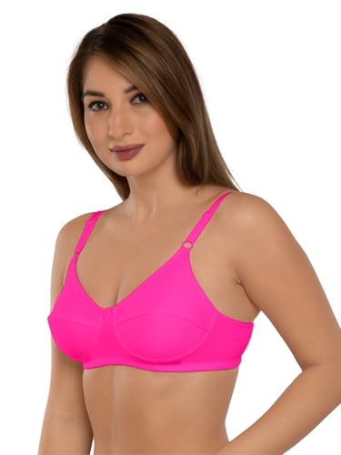Image of Daisy DEE Women's Cotton Seamed Non-Wired Regular Straps Full Coverage Non-Padded Bra - NSHTL