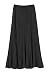 Urban CoCo Women's Vintage Elastic Waist A-Line Long Midi Skirt (XL, Black)