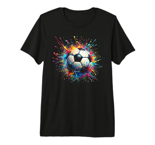 Cool Soccer Player Sport for Boys Men Girls Women Youth Kids Premium Tri-Blend T-Shirt