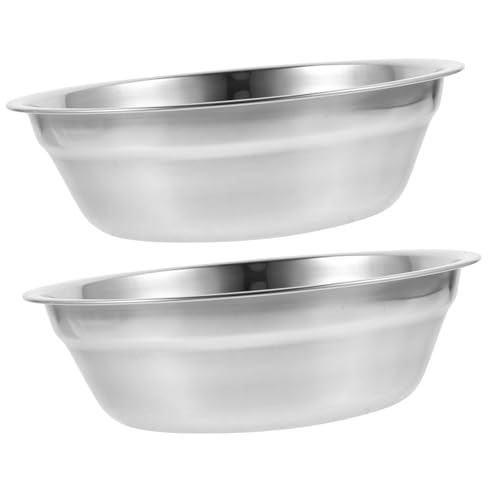 VERDANVERSE 2 piezas Cuencos de Acero Inoxidable Tazones para Mezclar y Lavar Verduras Cuencos Multifunción para Cocina y Sopa Resistentes y Apilables