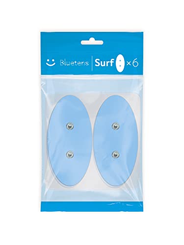 Bluetens Unisex's Electrodes Ovales Pack De 6, BLEU, Taille unique