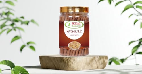 Image of Betala Fragrance Flavour Dhoop Sticks for Pooja, Pack of Gm Dhup Batti with Holder, Agarbatti, Incense Stick, Sandal, Cones, Cup, Sambrani (800 Gm, Guggal)