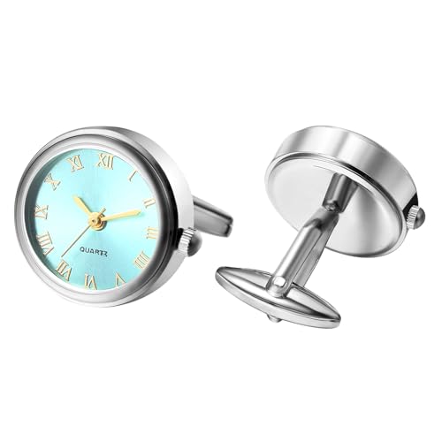 Gemelos reloj analógico de cuarzo para camisas de caballero: puntualidad sin móvil