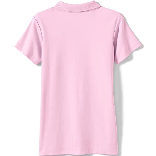 Image of Lands' End School Uniform Girls Short Sleeve Feminine Fit Interlock Polo Shirt