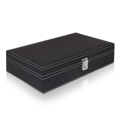 Image of Folk Creations Watch Roll | 12 Slot Double Layer Watch Box | Best Organization for your watches | Best Travel Case (8 Slot Multipurpose Jewellery Organizer)