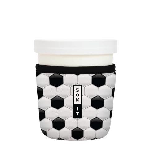 Sok It IceCreamSok Insulated Neoprene Cover (Soccer, Fits Tapered Pints)
