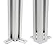 BLCCLOY 8Pcs 10 Series Aluminum Extrusion Profile Tri Bracket 3-Way End Corner Right Angle 1
