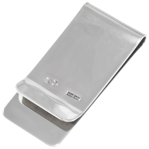 Navajo Turquoise Silver Western Money Clip Sterling Lucky Horseshoe Design on German Silver Clamp 16384