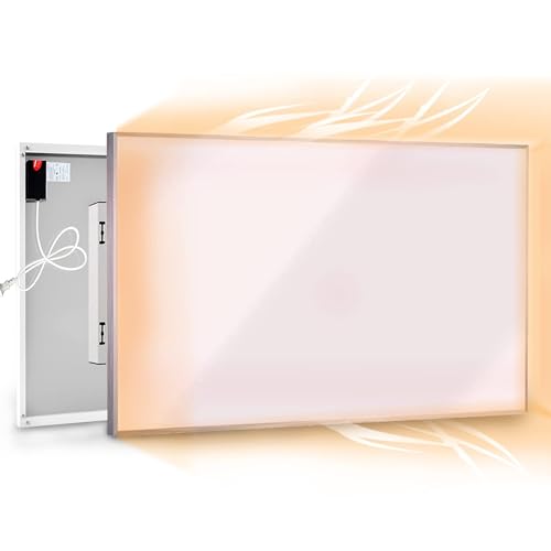 Coldfighting 180W Far Infrared Panel Heater Electric Heater Panel Wall Mounted/Ceiling Mounted Suitable for Use Under Desk Living Room Bedroom CO2-Free Energy Efficient Electric Heater