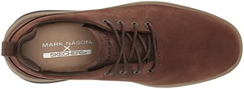Skechers Mark Nason Men's Perf/Emboss Leather Oxford, BRN, 14 | Image 4