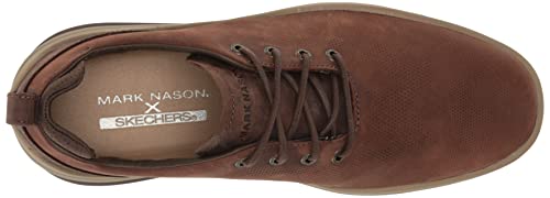 Mark Nason Men's Perf/Emboss Leather Oxford, Brn, 9.5 #TOP4