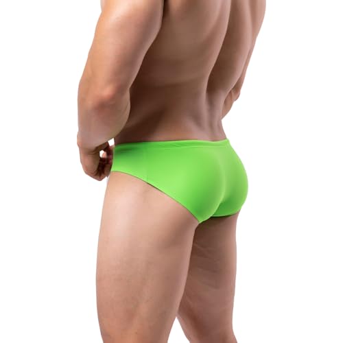Summer Code Mens Solid Swim Briefs Drawstring Bikini Sport Swimsuit