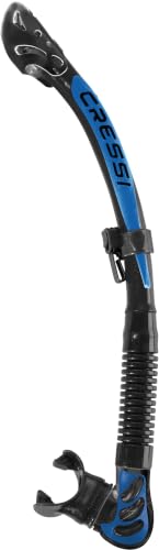 Cressi Foldable Adult Dry Snorkel for Scuba Diving, Snorkeling | Alpha Ultra Dry Made in Italy
