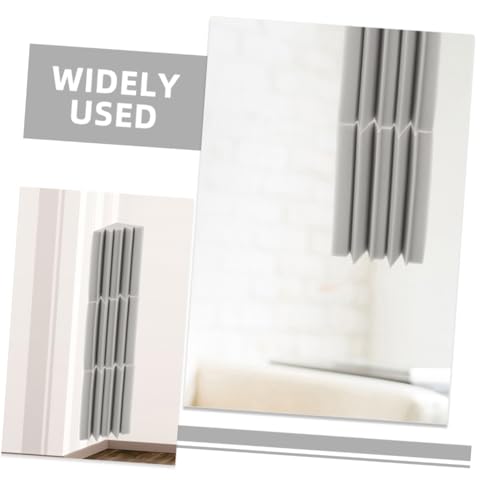 HANABASS 6pcs Paneles Acústicos Absorbentes de Sonido, Trampa de Graves para Esquina, Acolchado de Pared de Algodón a Baja Frecuencia, Espuma Acústica Gris Claro miniatura 4