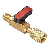 Messing-Klimaanlagenventil – Schnellanschluss-AC-Anschluss, Kältemittelfüllventile mit stabiler Metallkonstruktion, Ventil-Zubehör, Installationswerkzeug für die Küche von Privatwohnungen, Hotels