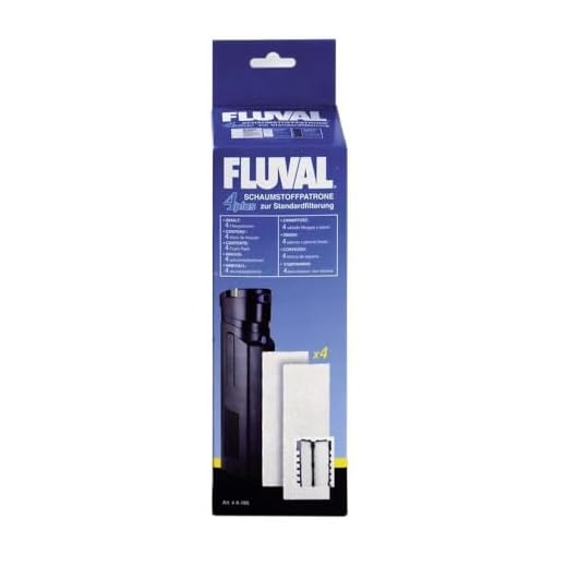 Fluval Schaumstoffpatrone, zur Standardfilterung für den Fluval 4+ Innenfilter, 4er Pack
