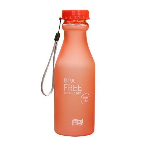 wihoo 550ML Unbreakable Outdoor Sports Travel Water Bottle Portable Leak-proof RD