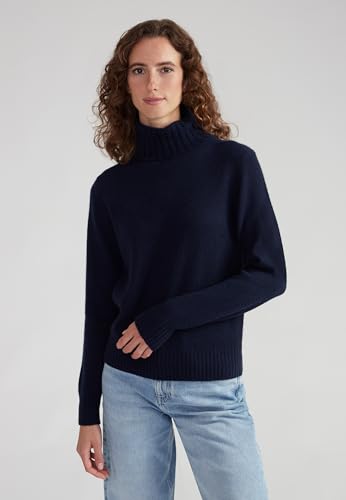 Image of Style & Republic Women's 100% Cashmere Turtleneck Sweater, Regular Fit, Premium Knit Jumper for Autumn, Winter and Spring