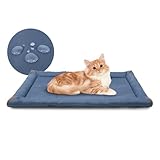 Miguel Oxford 900D Outdoor Waterproof Cat Bed for Metal Crates Water-Resistant All Weather Pet Mat Durable Easy Wipe Clean Travel Indoor Outdoor Dog Cat Crate Bed 24inch, Blue