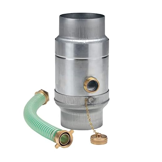 FLORANTIA Regensammler Regenwassersammler Zink mit Anschluss - Set DN 60-120