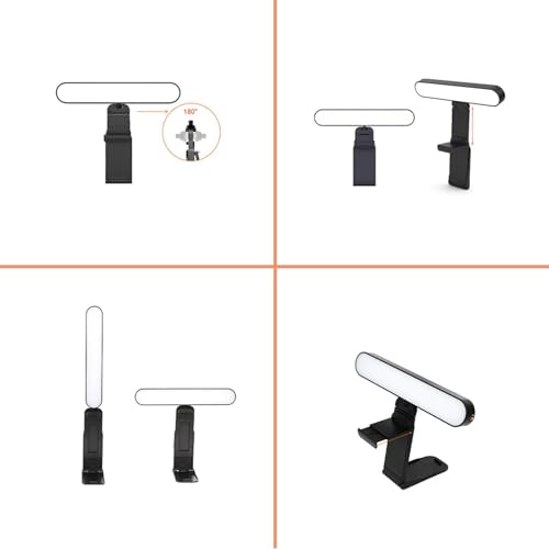Éclairage de vidéoconférence LED avec lumière en direct et fixation portable - 6