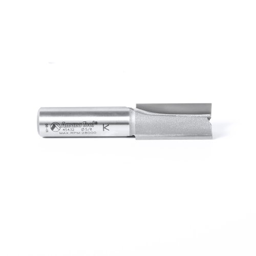 Image of Amana Tool - 45432 Carbide Tipped Straight Plunge 5 /8 Dia x 1-1 /4 x 1 /2 inch Shank