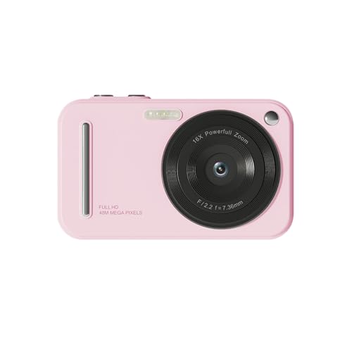 Appareil photo numérique 1080P rose 48 MP avec zoom 16X