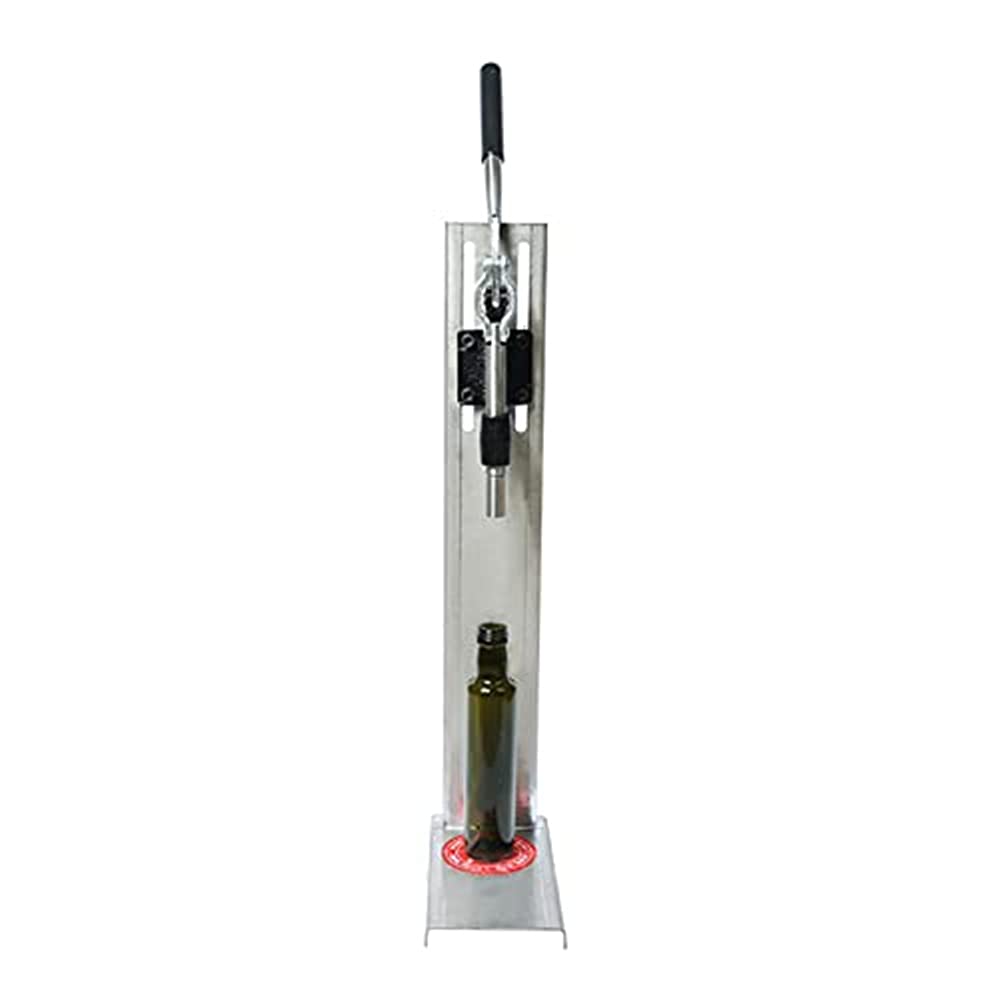 Manual Stainless Steel Corkers Wine Corking Machine Capping Tool Brewed Wine Bottle Cork Press Inserting Machine (with 2 pom Chuck)