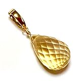 [Rta varuna] 【Rvaru】 K18 シトリン トップ ドロップ ブリオレット ペンダントトップ 黄水晶 しずく なみだ型 K18YG 18金イエローゴールド ネックレストップ 11月 誕生石 天然石